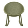 Sedia A Dondolo Ibiza Verde cm 66x88x80 (altezza Seduta cm 38)