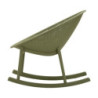 Sedia A Dondolo Ibiza Verde cm 66x88x80 (altezza Seduta cm 38)