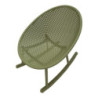 Sedia A Dondolo Ibiza Verde cm 66x88x80 (altezza Seduta cm 38)