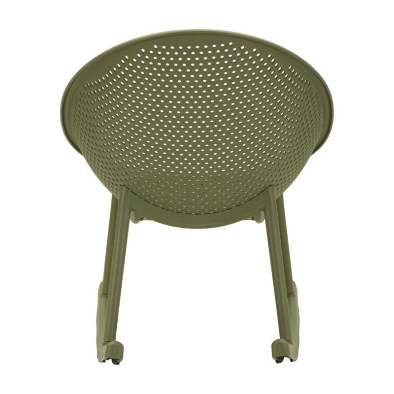 Sedia A Dondolo Ibiza Verde cm 66x88x80 (altezza Seduta cm 38)