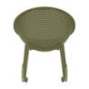 Sedia A Dondolo Ibiza Verde cm 66x88x80 (altezza Seduta cm 38)