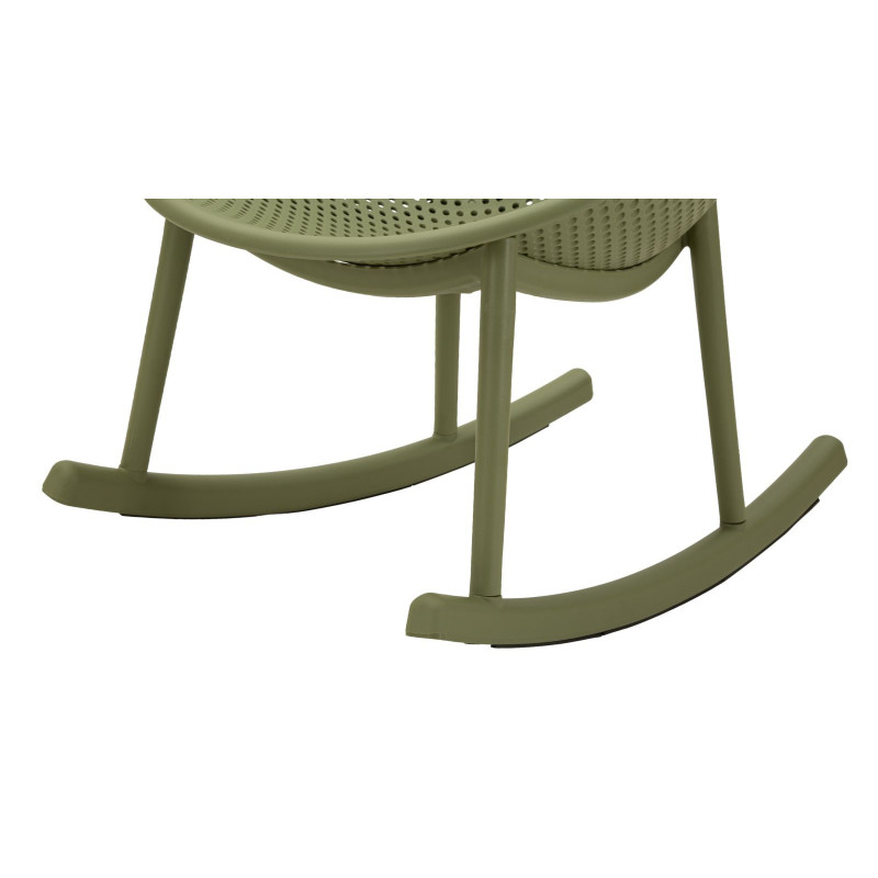 Sedia A Dondolo Ibiza Verde cm 66x88x80 (altezza Seduta cm 38)