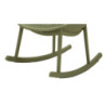 Sedia A Dondolo Ibiza Verde cm 66x88x80 (altezza Seduta cm 38)