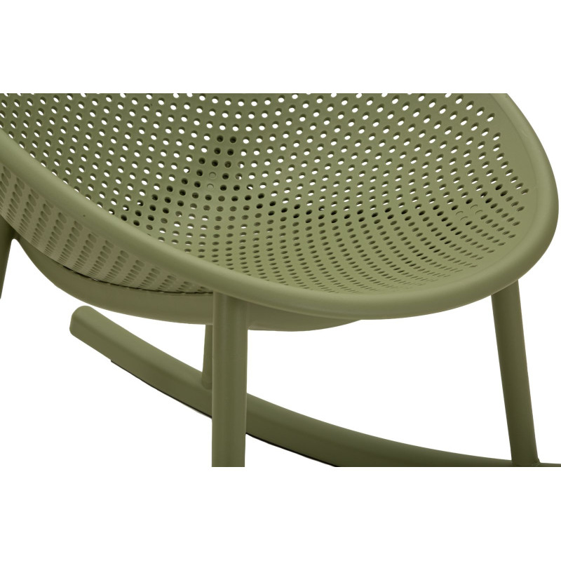 Sedia A Dondolo Ibiza Verde cm 66x88x80 (altezza Seduta cm 38)