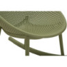 Sedia A Dondolo Ibiza Verde cm 66x88x80 (altezza Seduta cm 38)