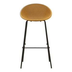 Zoom Sgabello Bar Ibiza Senape Set 2 Pz cm 50x50x98 (altezza Seduta cm 75)
