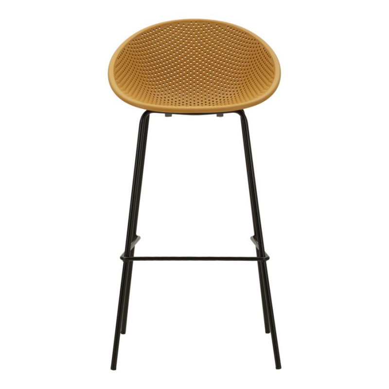 Sgabello Bar Ibiza Senape Set 2 Pz cm 50x50x98 (altezza Seduta cm 75)