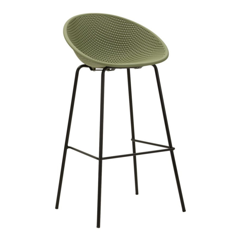 Sgabello Bar Ibiza Verde Set 2 Pz cm 50x50x98 (altezza Seduta cm 75)