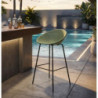 Sgabello Bar Ibiza Verde Set 2 Pz cm 50x50x98 (altezza Seduta cm 75)