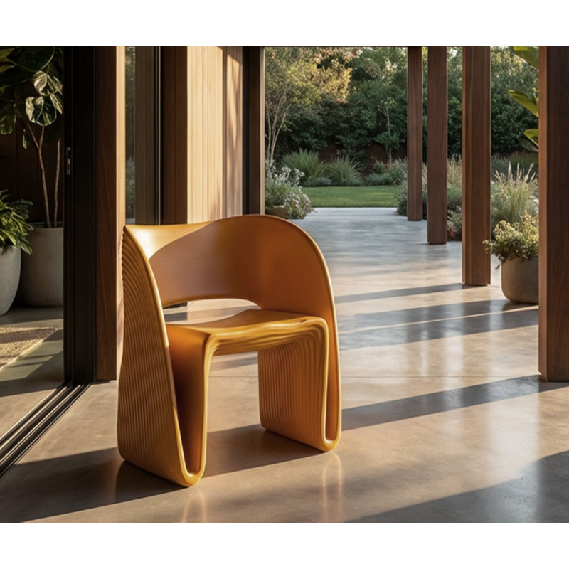 Poltrona Sand Senape cm 65x57,5x76 (altezza Seduta cm 45)