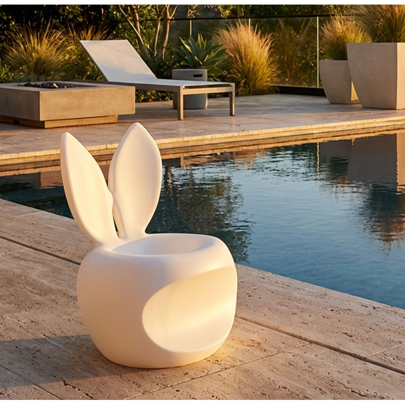 Sedia Bunny Bianca cm 57x55x79 (altezza Seduta cm 39)