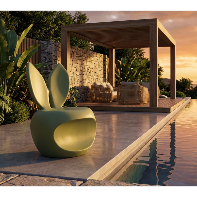 Sedia Bunny Verde cm 57x55x79 (altezza Seduta cm 39)