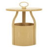 Tavolinetto Porta Giornali Iris Crema cm ø 44x43