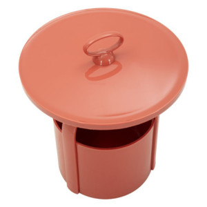 Zoom Tavolinetto Porta Giornali Iris Rosso cm ø 44x43