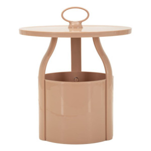 Tavolinetto Porta Giornali Iris Rosa cm ø 44x43