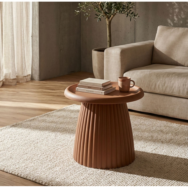 Tavolinetto Geax Rosso cm ø 50x45