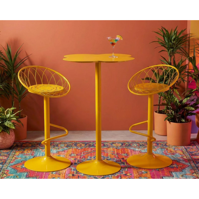 Tavolo Bar Clox Senape cm ø 60x103