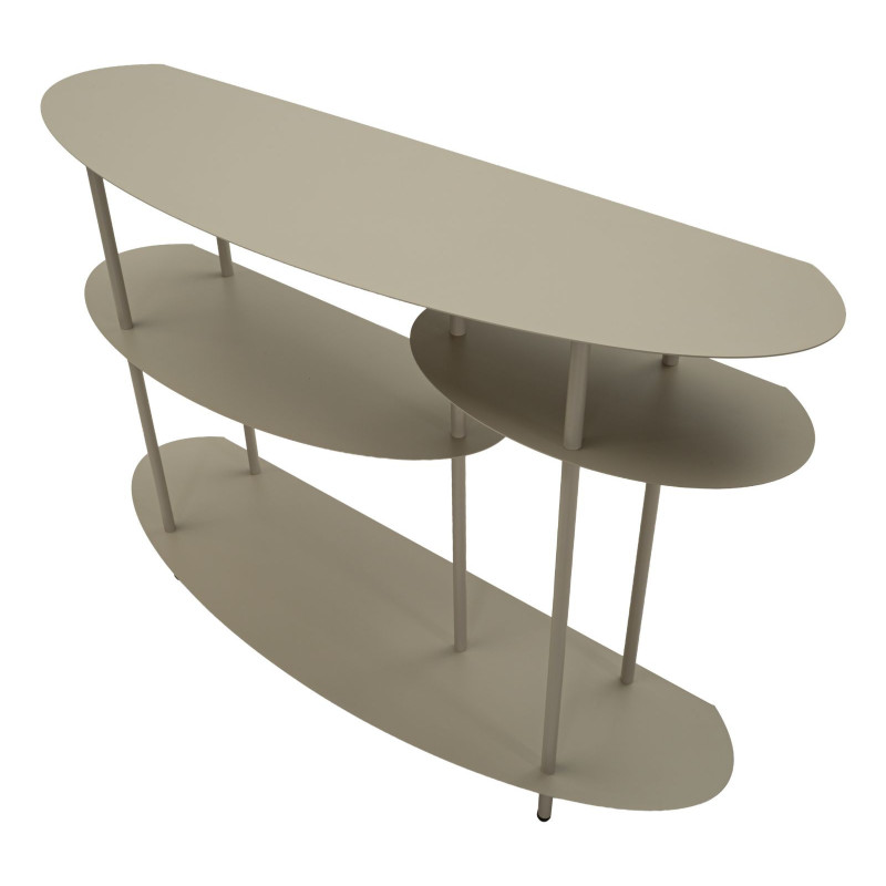 Consolle Saturno Plus Tortora cm 118x34x82