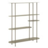 Libreria Saturno Tortora cm 118x31x139