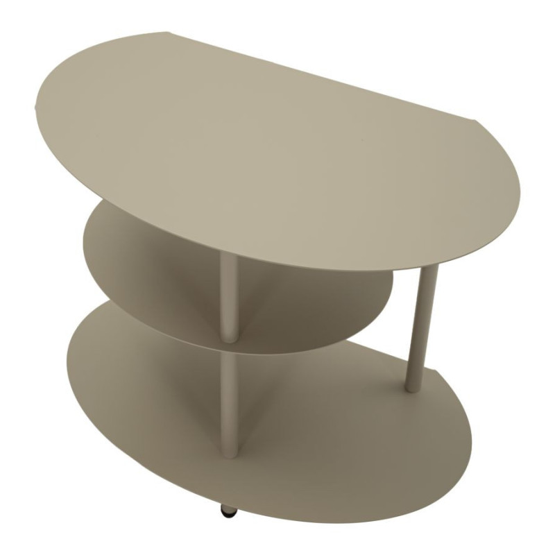 Comodino Saturno Tortora cm 49,5x27,5x49,5