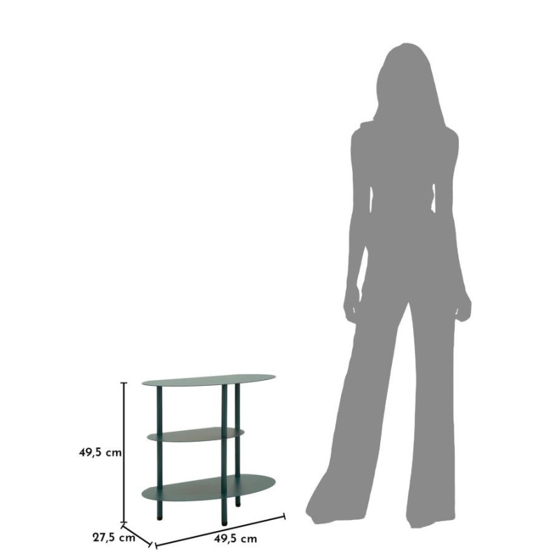 Comodino Saturno Ottanio cm 49,5x27,5x49,5