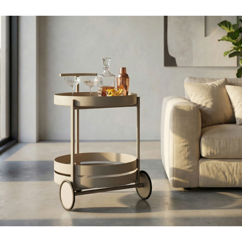 Carrello Saturno Tortora cm 40x49,5x61