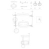 Carrello Saturno Tortora cm 40x49,5x61