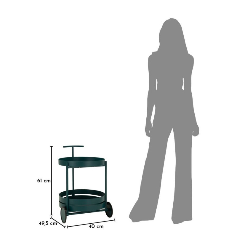 Carrello Saturno Ottanio cm 40x49,5x61