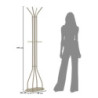 Apporta Abiti Saturno Tortora cm 45x28x178
