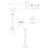 Apporta Abiti Saturno Tortora cm 45x28x178