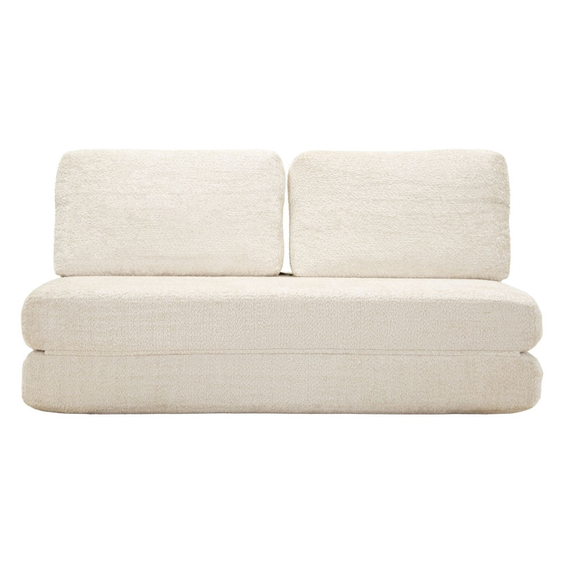 Divano/letto Faster Bianco cm 150x100x80 (compresso-misura Letto Cm213x150x18)