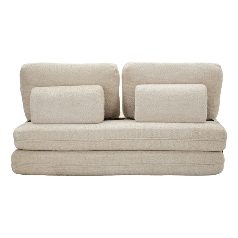 Divano/letto Faster Bianco cm 150x100x80 (compresso-misura Letto Cm213x150x18)