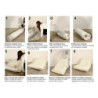 Divano/letto Faster Bianco cm 150x100x80 (compresso-misura Letto Cm213x150x18)