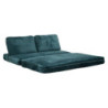 Divano/letto Faster Petrolio cm 150x100x80 (compresso-misura Letto Cm213x150x18)