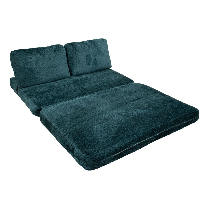 Divano/letto Faster Petrolio cm 150x100x80 (compresso-misura Letto Cm213x150x18)