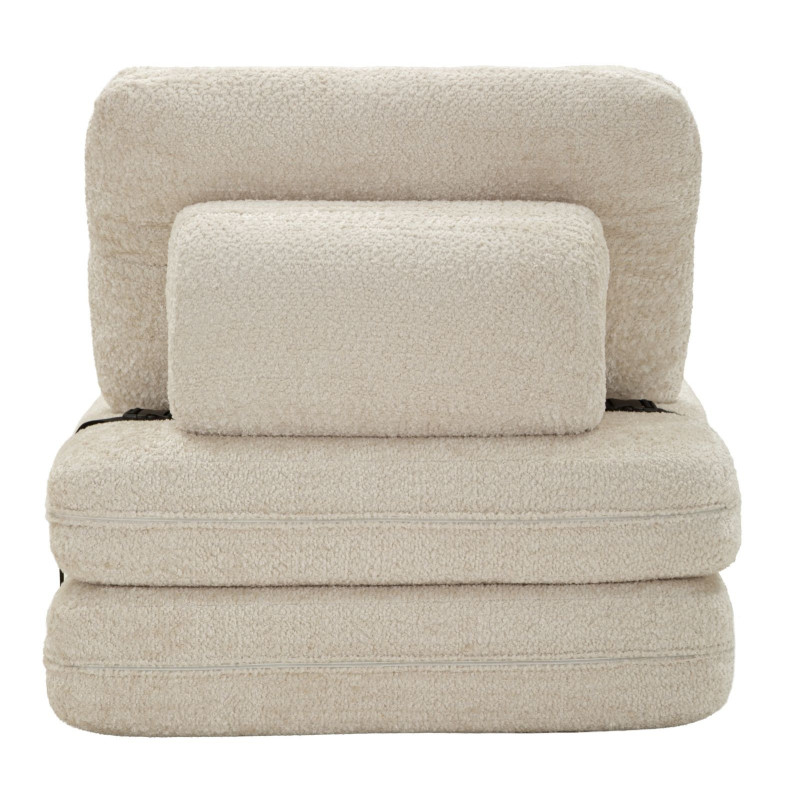 Poltrona/letto Faster Bianca cm 80x100x80 (compressa-misura Letto Cm204x80x18)
