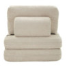Poltrona/letto Faster Bianca cm 80x100x80 (compressa-misura Letto Cm204x80x18)