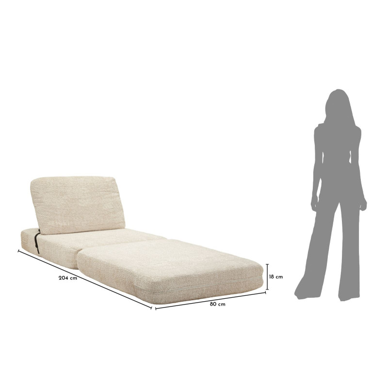 Poltrona/letto Faster Bianca cm 80x100x80 (compressa-misura Letto Cm204x80x18)