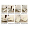 Poltrona/letto Faster Bianca cm 80x100x80 (compressa-misura Letto Cm204x80x18)