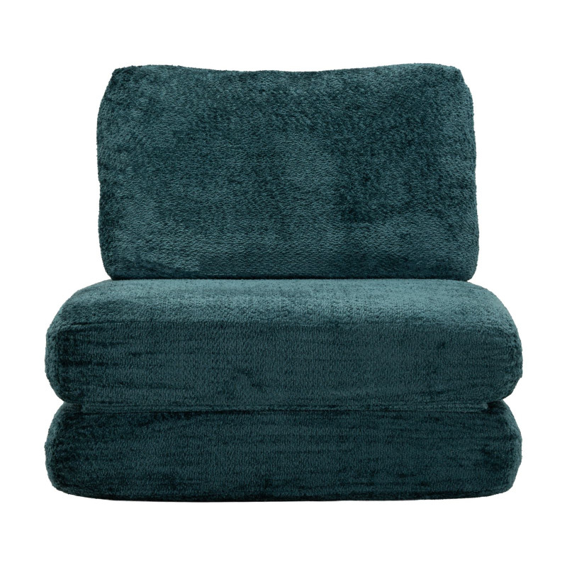 Poltrona/letto Faster Petrolio cm 80x100x80 (compressa-misura Letto Cm204x80x18)