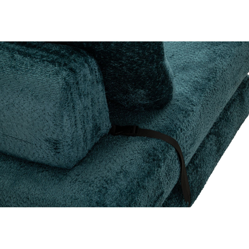 Poltrona/letto Faster Petrolio cm 80x100x80 (compressa-misura Letto Cm204x80x18)