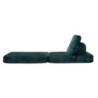 Poltrona/letto Faster Petrolio cm 80x100x80 (compressa-misura Letto Cm204x80x18)