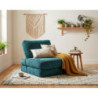 Poltrona/letto Faster Petrolio cm 80x100x80 (compressa-misura Letto Cm204x80x18)