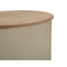 Tavolini Da Caffe' Frankfurt Coppia Bianchi cm 87x53x32-50x35x28