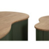Tavolini Da Caffe' Frankfurt Coppia Verdi cm 87x53x32-50x35x28