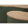 Tavolini Da Caffe' Frankfurt Coppia Verdi cm 87x53x32-50x35x28