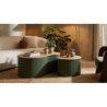 Tavolini Da Caffe' Frankfurt Coppia Verdi cm 87x53x32-50x35x28