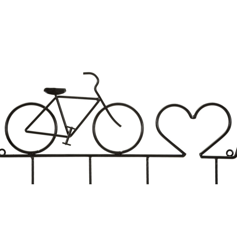 Apporta Abiti Da Muro Bicicletta Nero cm 59x3,2x26,5
