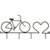 Apporta Abiti Da Muro Bicicletta Nero cm 59x3,2x26,5