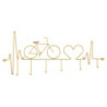 Apporta Abiti Da Muro Bicicletta Oro cm 59x3,2x26,5